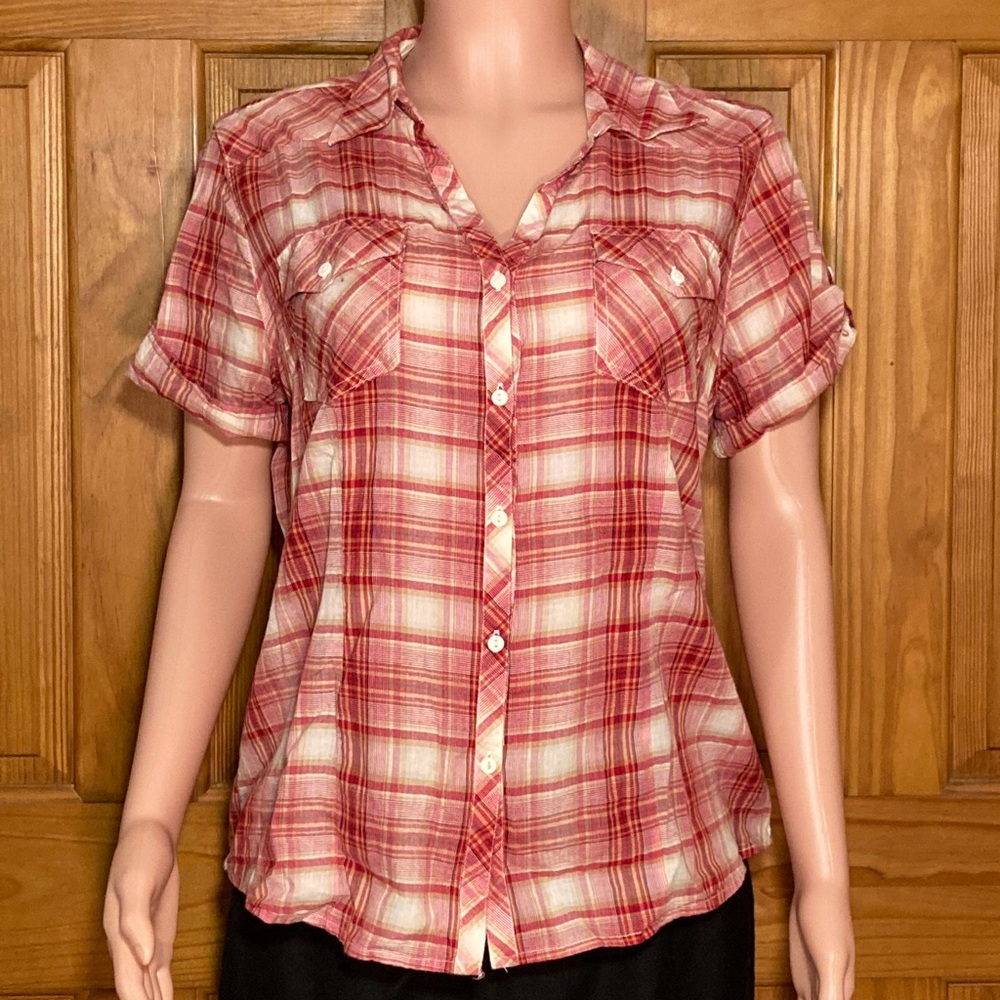 NWOT Vintage Faded Glory Top Blouse Size XL16/18